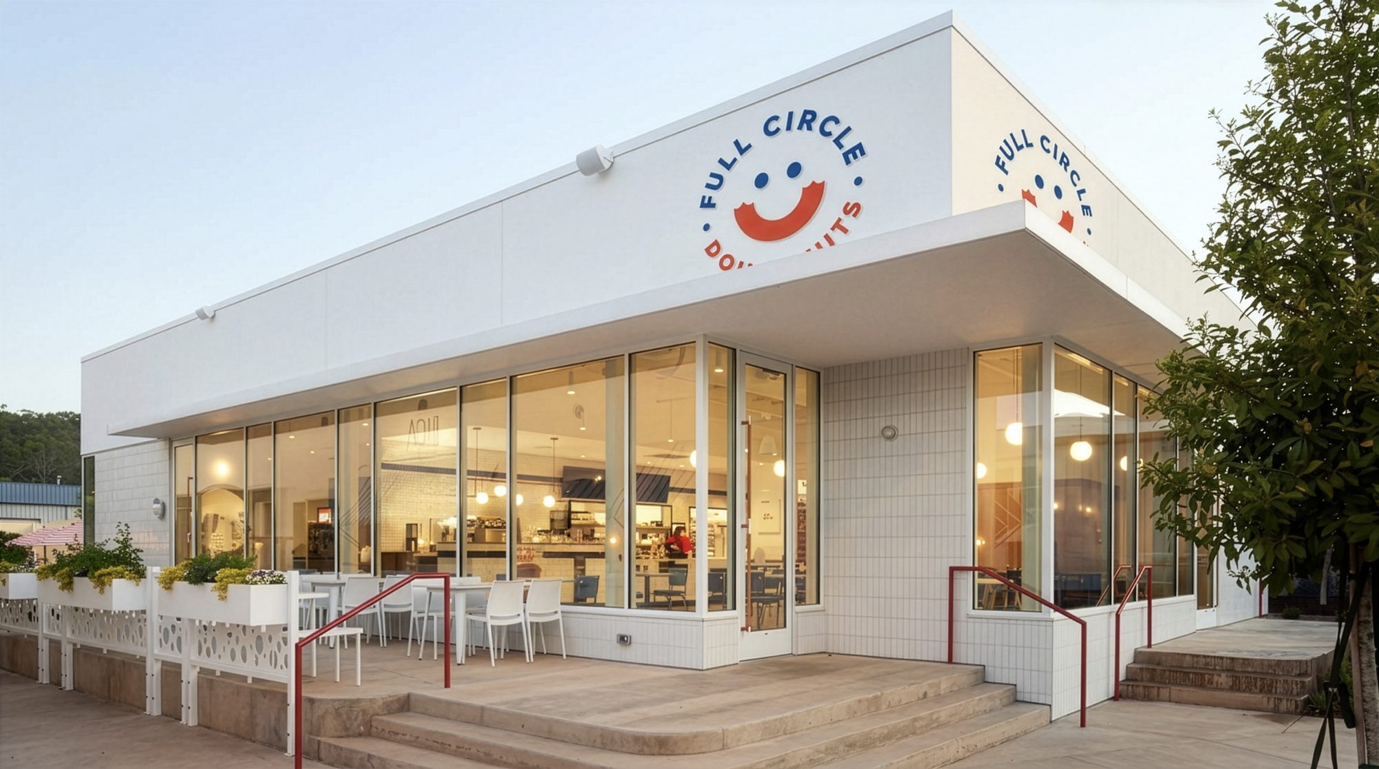 Full Circle Doughnuts storefront on Central Avenue in Homewood, Alabama